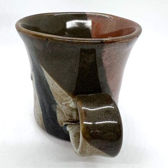 Y2K Signed John Freimark Set of 2 Studio Pottery Mugs - Picture 4 of 16